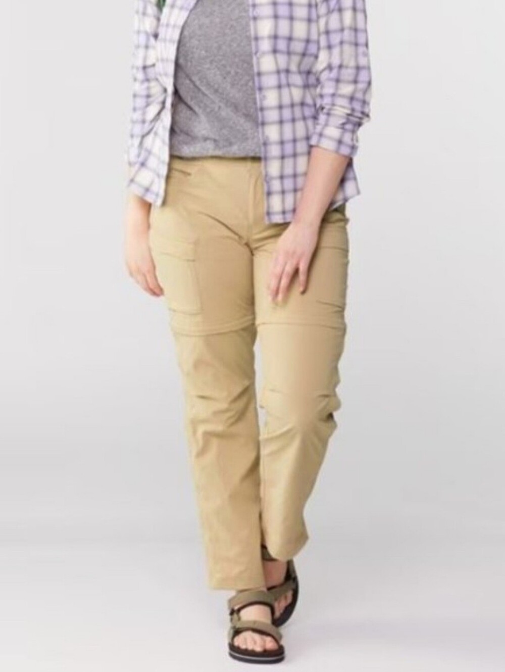 REI CO-OP Beige Sahara Convertible Hiking Pants